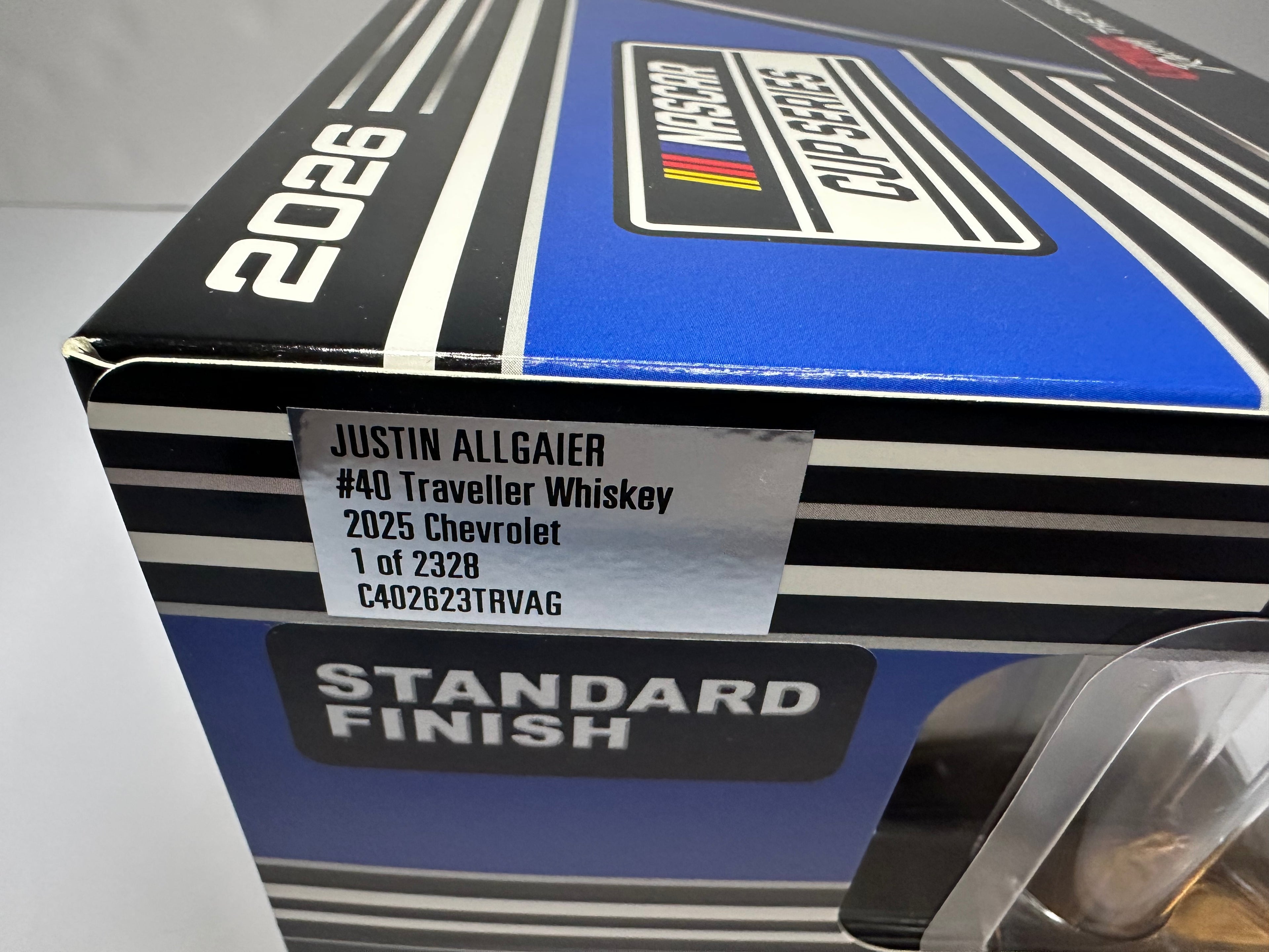 2026 Justin Allgaier #40 Traveller Whiskey Daytona 500 JRM Diecast 1:24