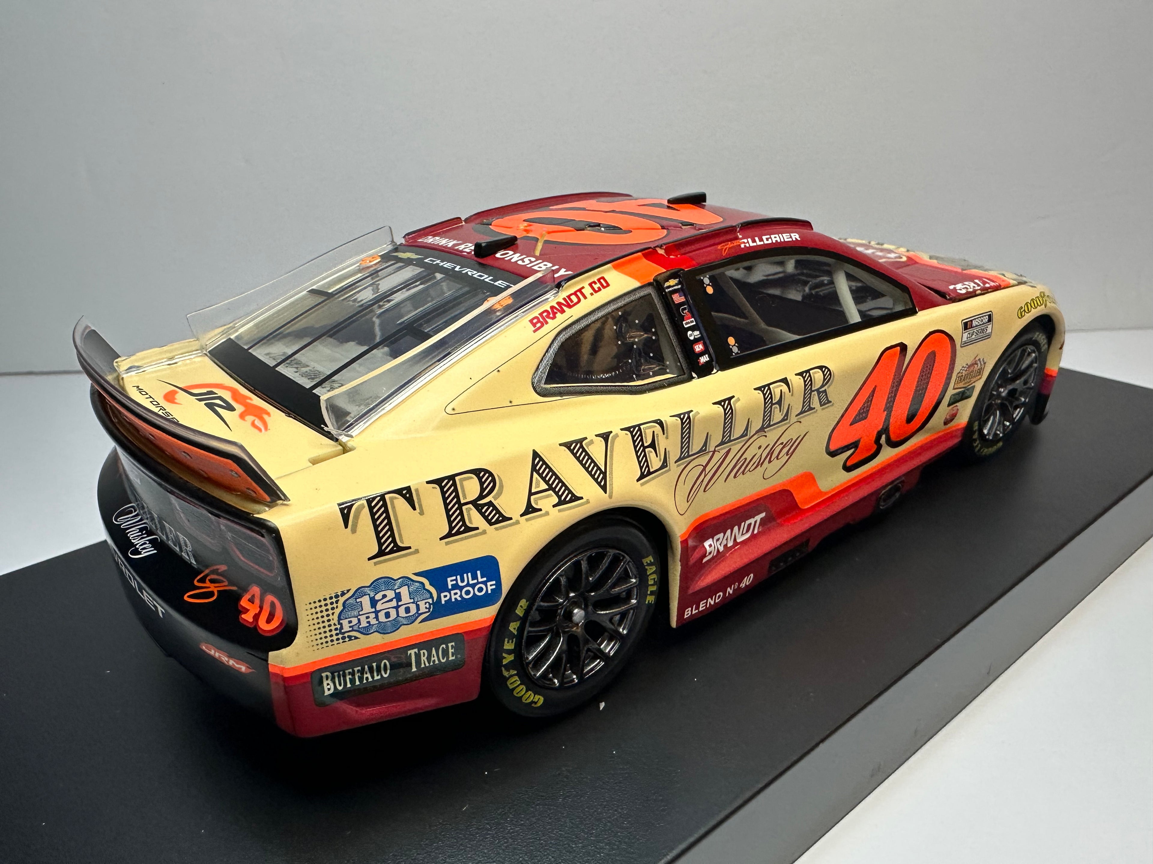 2026 Justin Allgaier #40 Traveller Whiskey Daytona 500 JRM Diecast 1:24