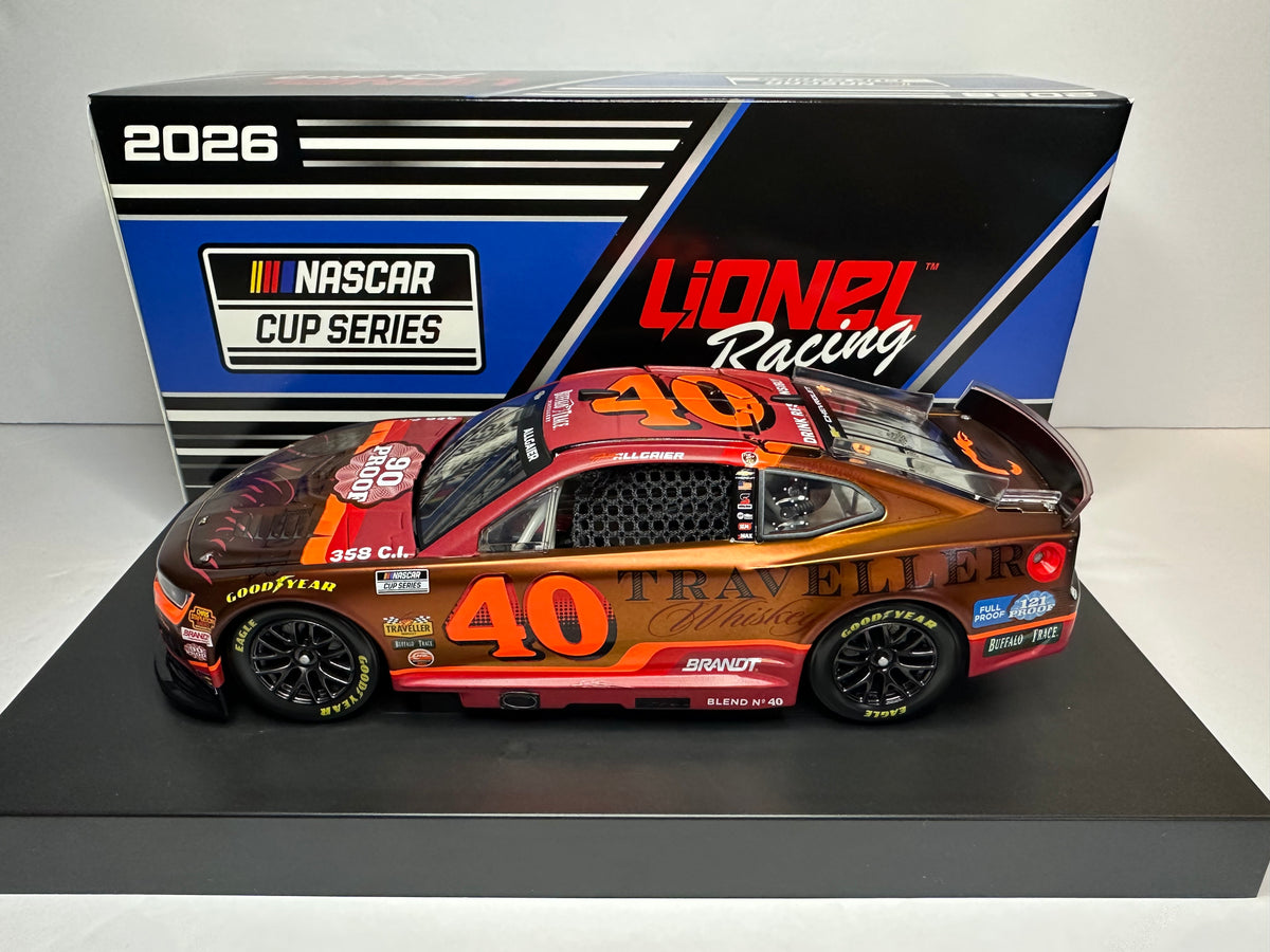 2026 Justin Allgaier #40 Traveller Whiskey Whiskey Finish Chevy Camaro Diecast 1:24