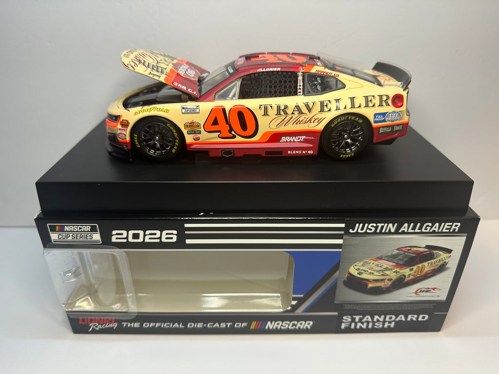 2026 Justin Allgaier #40 Traveller Whiskey Daytona 500 JRM Diecast 1:24