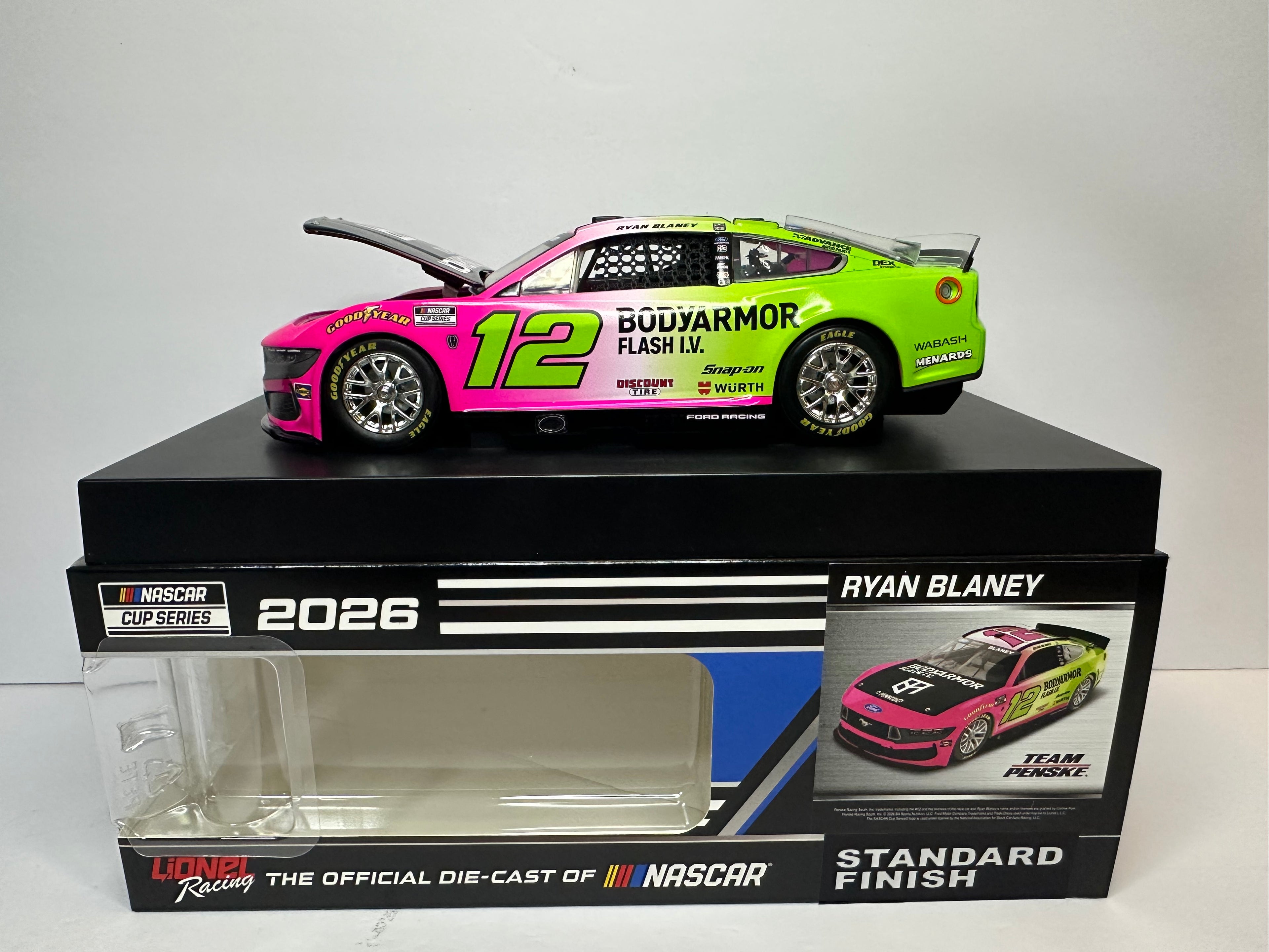 2026 Ryan Blaney #12 Bodyarmor Flash IV Ford Standard NASCAR Diecast 1:24