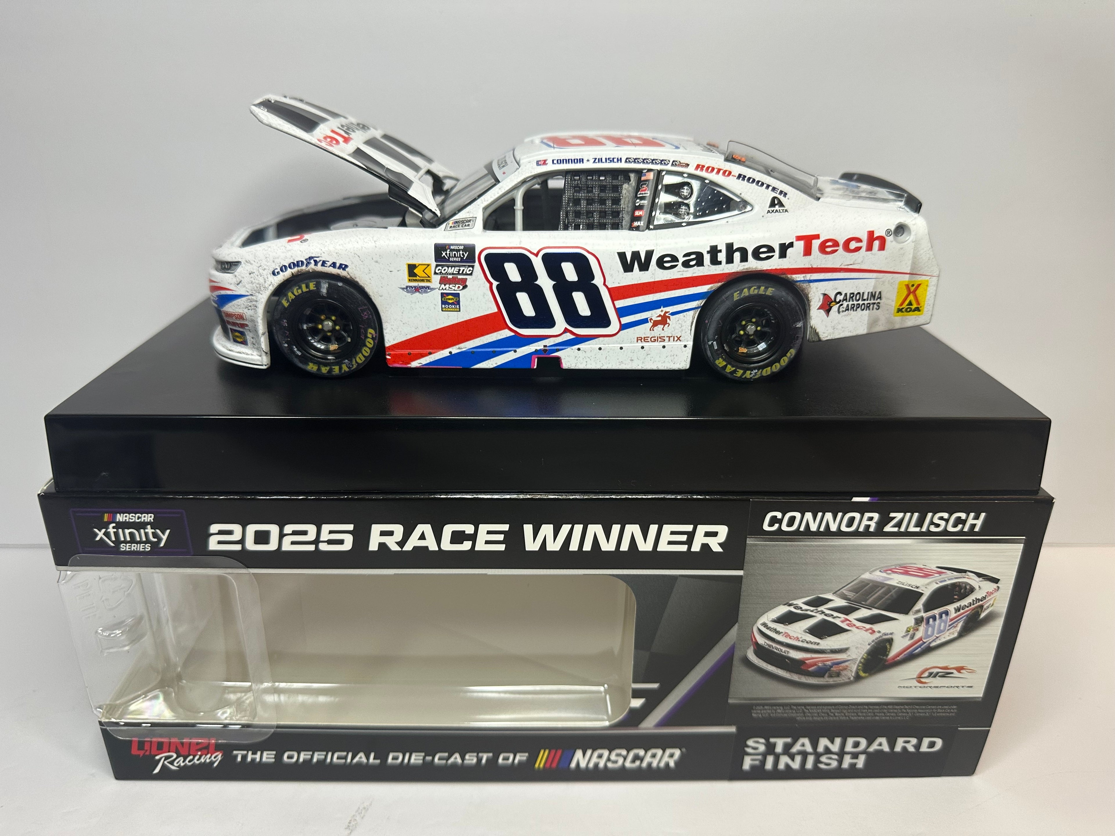 2025 Connor Zilisch #88 Weathertech Indy Brickyard Win NASCAR Diecast 1:24