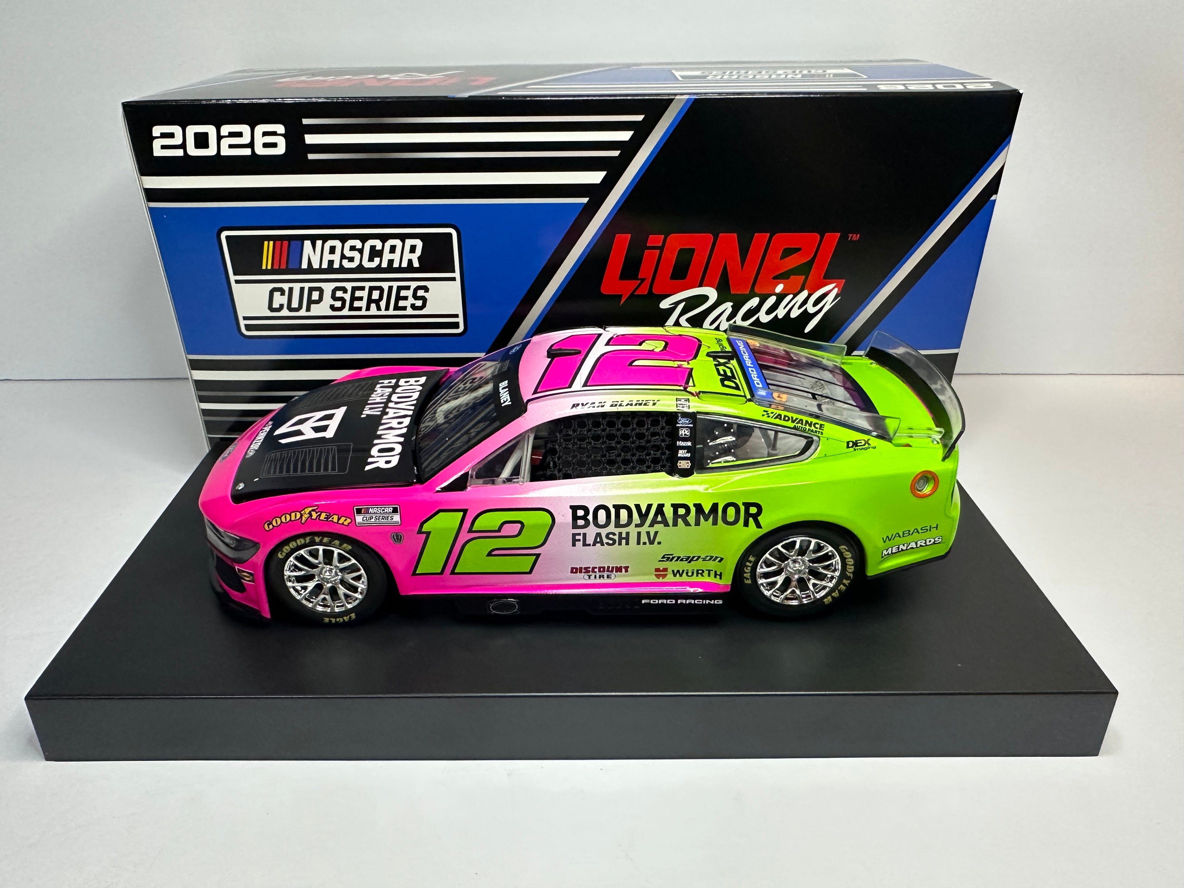 2026 Ryan Blaney #12 Bodyarmor Flash IV Ford Standard NASCAR Diecast 1:24