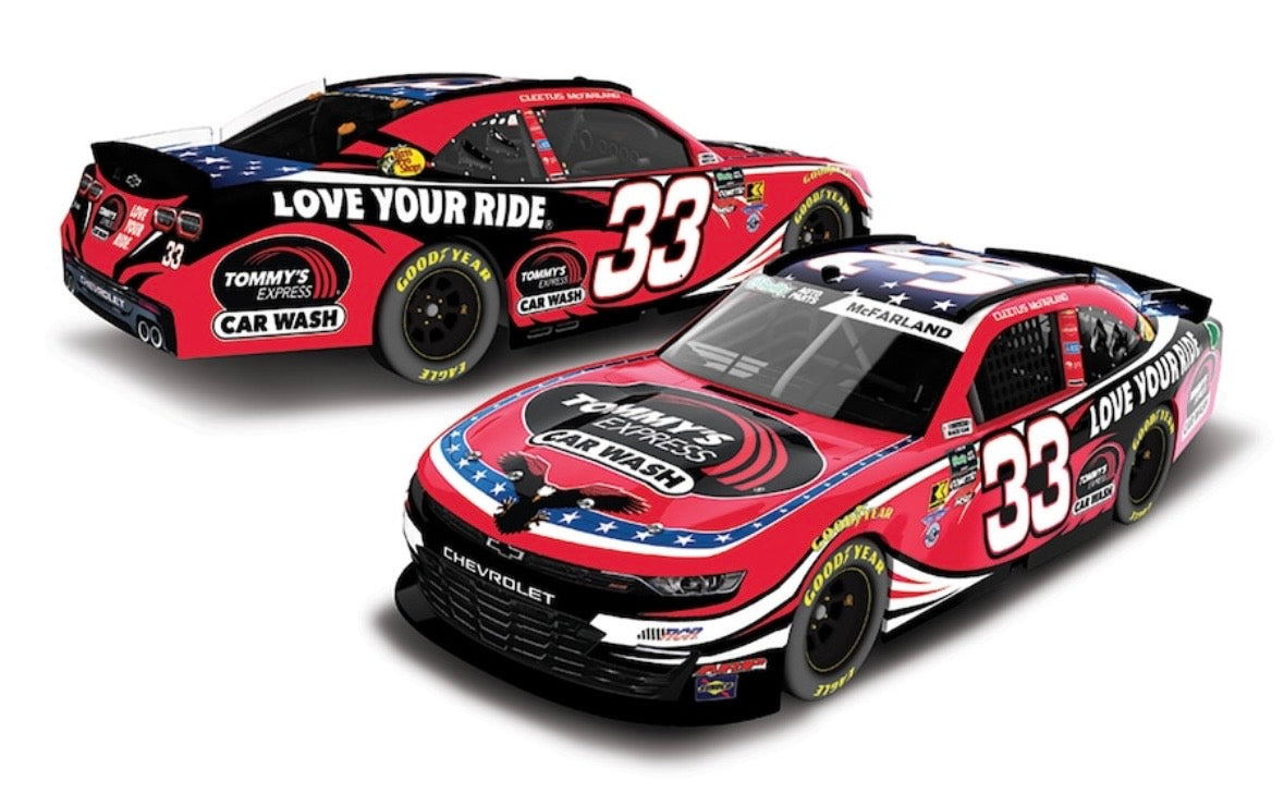 2026 Cleetus McFarland #33 Tommy’s Car Wash RCR Diecast *PREORDER*