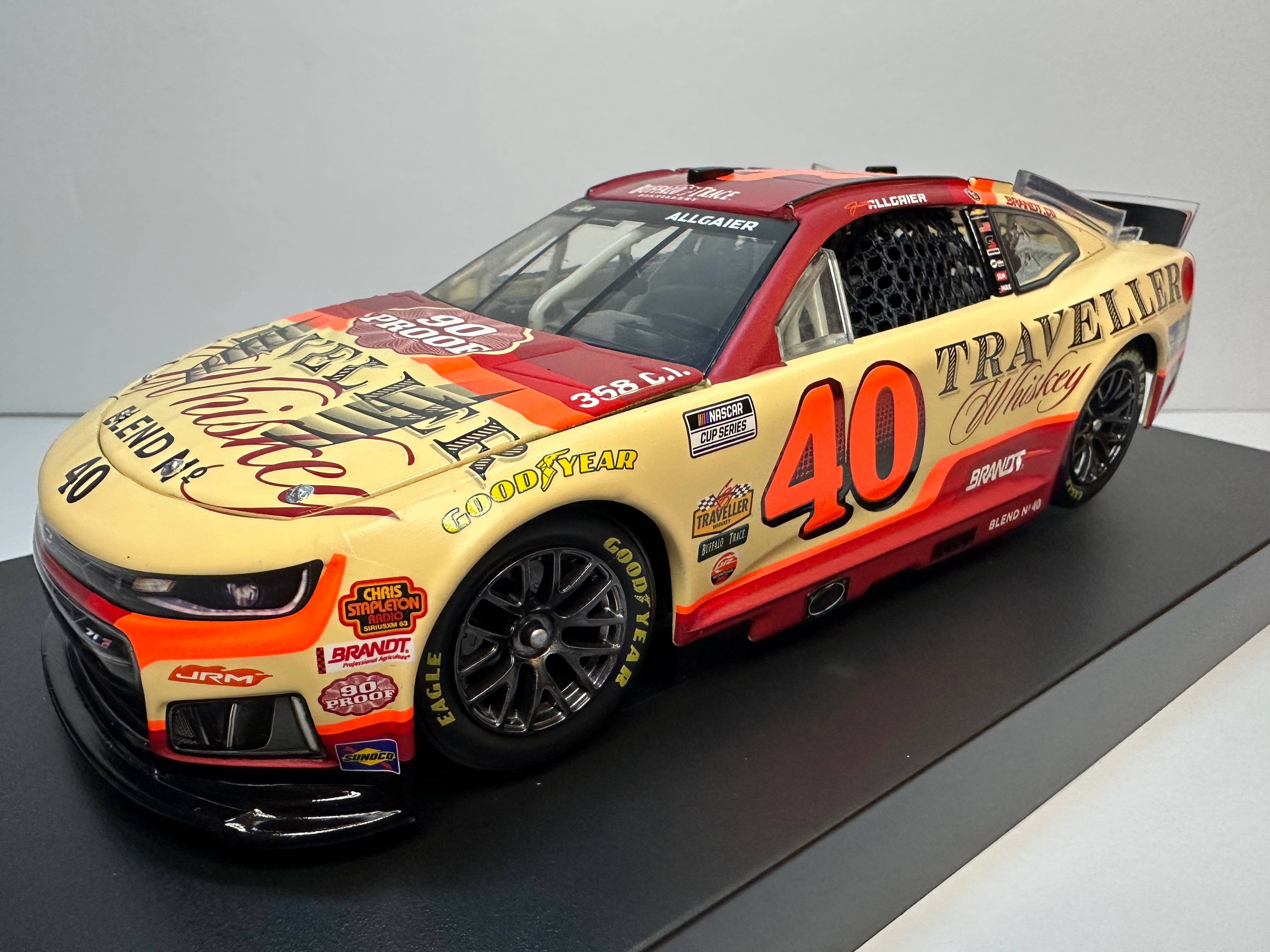 2026 Justin Allgaier #40 Traveller Whiskey Daytona 500 JRM Diecast 1:24