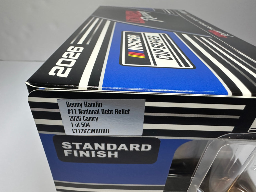 2026 Denny Hamlin #11 National Debt Relief Toyota Diecast 1:24
