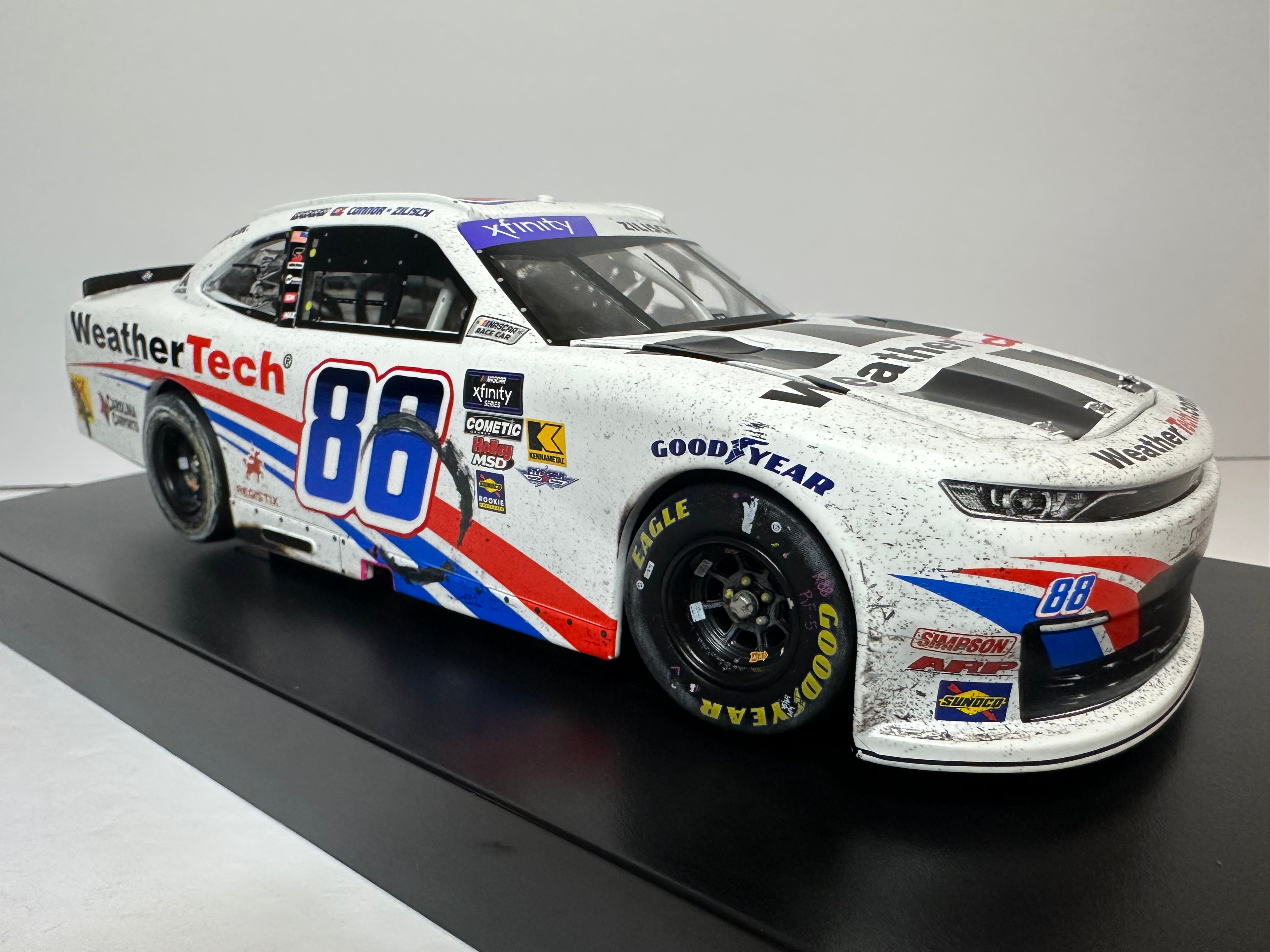 2025 Connor Zilisch #88 Weathertech Indy Brickyard Win NASCAR Diecast 1:24