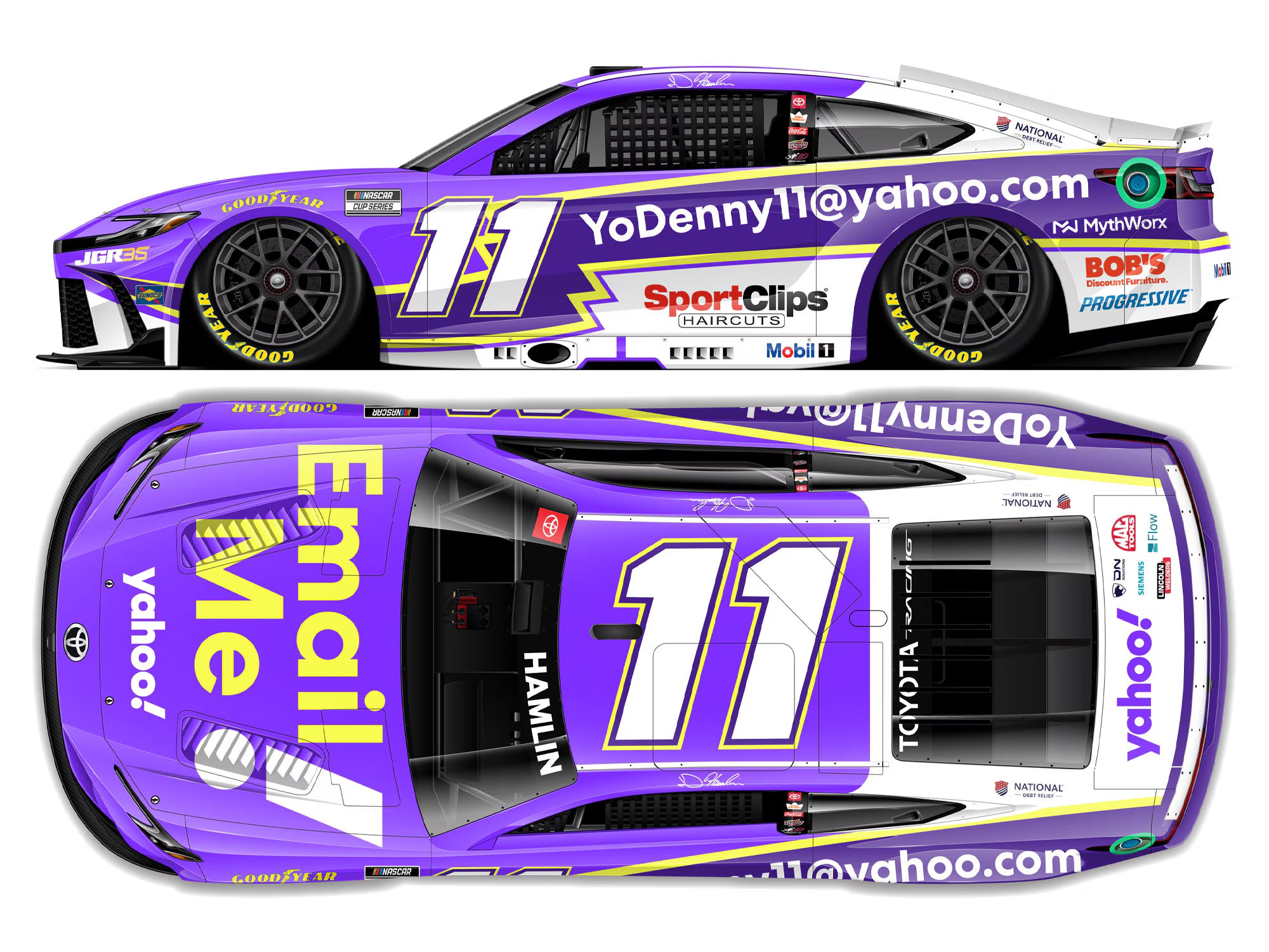 2026 Denny Hamlin #11 Yahoo Email Me Diecast *PREORDER*