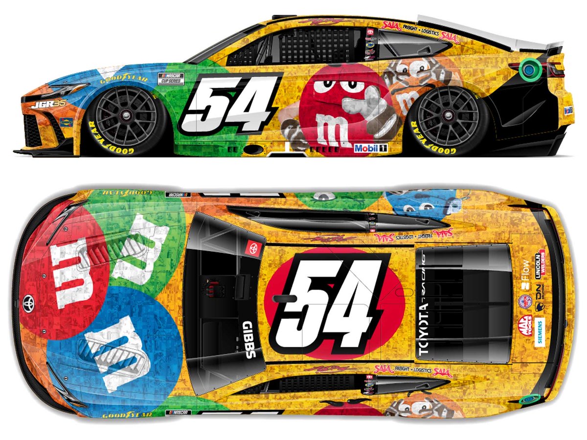 2026 Ty Gibbs #54 M&Ms Kyle Busch Tribute Diecast *PREORDER*